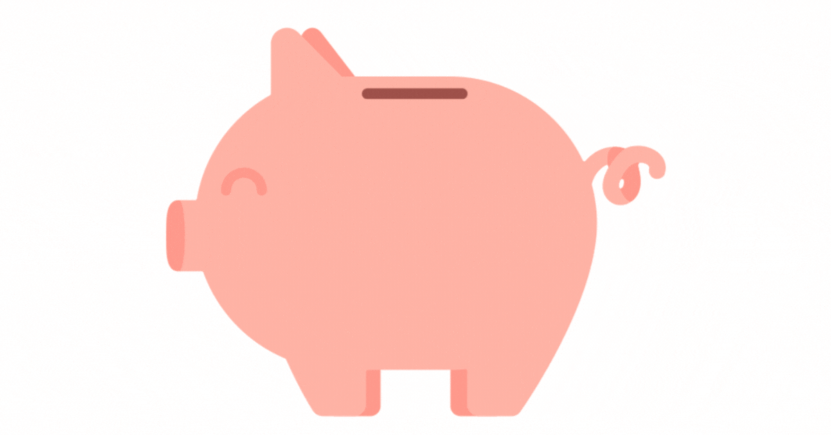 Piggy bank squirting coins out of the coin slot.