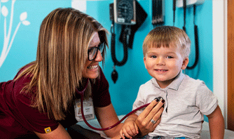 Child and clinician Child and clinician