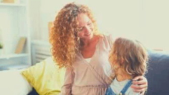 Mother and daughter discussion Mother and daughter discussion